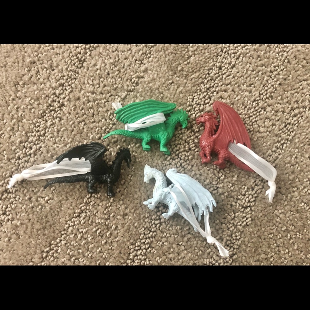 Harry Potter Mini Triwizard Dragons Ornaments